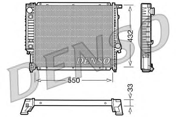 DRM05020 Denso радіатор охолодження двигуна