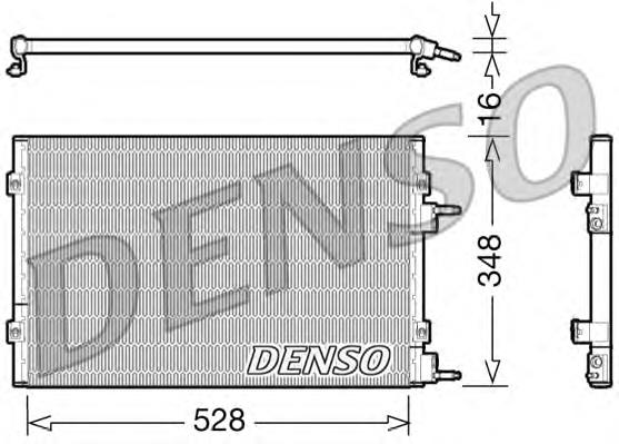 Конденсатор кондиціонера Denso DCN06003 ціна, від 221.89 USD
