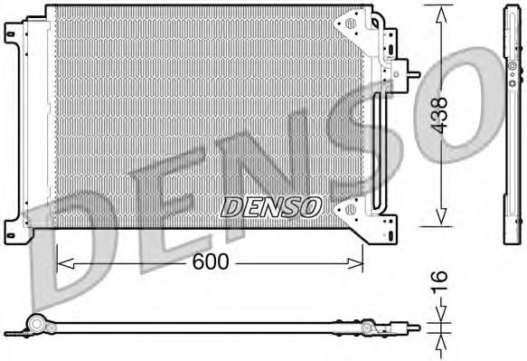 Конденсатор кондиціонера Denso DCN12004 ціна, від 91.61 USD