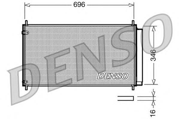 Купити DCN50022 Denso Радіатор системи охолодження кондиціонера