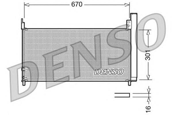 Купити DCN50037 Denso Радіатор системи охолодження кондиціонера