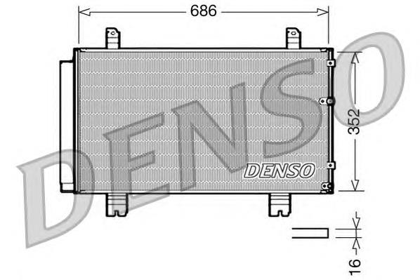 Радіатор кондиціонера DCN51002 Denso