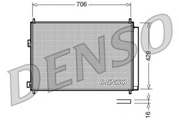 Радіатор охолодження кондиціонера Denso DCN50030