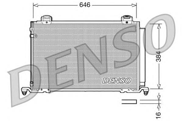 Радіатор кондиціонера DCN50026 Denso