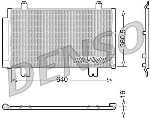 Конденсатор кондиціонера Denso DCN51005 ціна, від 78.00 USD