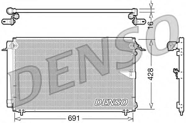 Радіатор охолодження кондиціонера Denso DCN51008