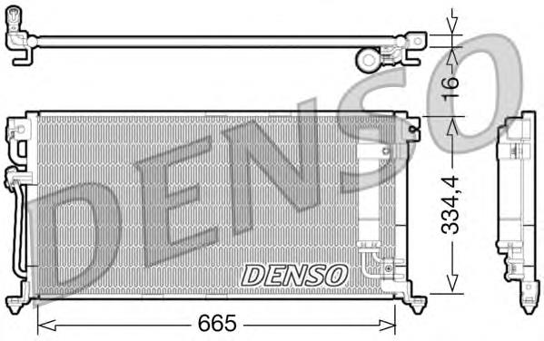 Конденсатор кондиціонера Denso DCN45003 ціна, від 83.00 USD