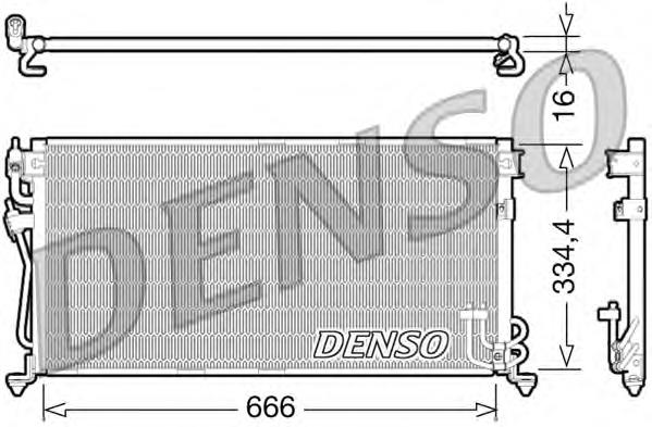Конденсатор кондиціонера Denso DCN45002 ціна, від 79.17 USD