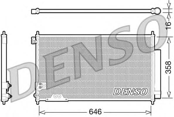 Конденсатор кондиціонера Denso DCN40009 ціна, від 84.88 USD