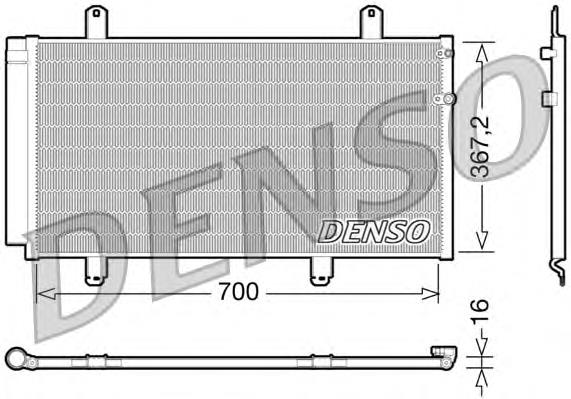 Радіатор кондиціонера DCN51004 Denso