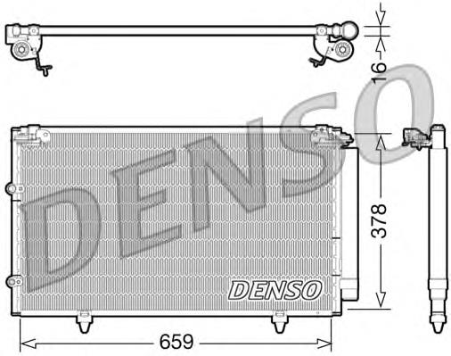 Купити DCN51003 Denso Радіатор системи охолодження кондиціонера