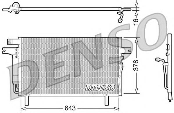 Конденсатор кондиціонера Denso DCN46016 ціна, від 104.10 USD