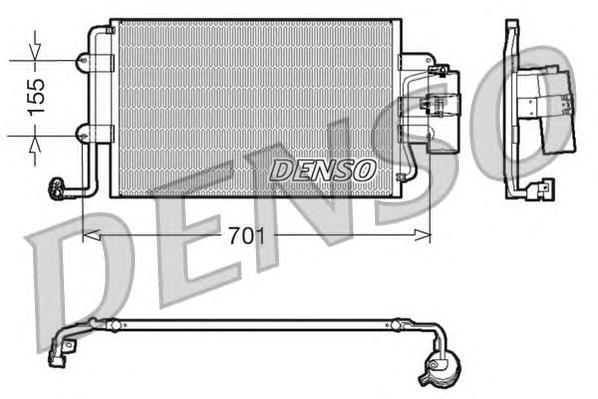 Конденсатор кондиціонера Denso DCN32025 ціна, від 74.99 USD