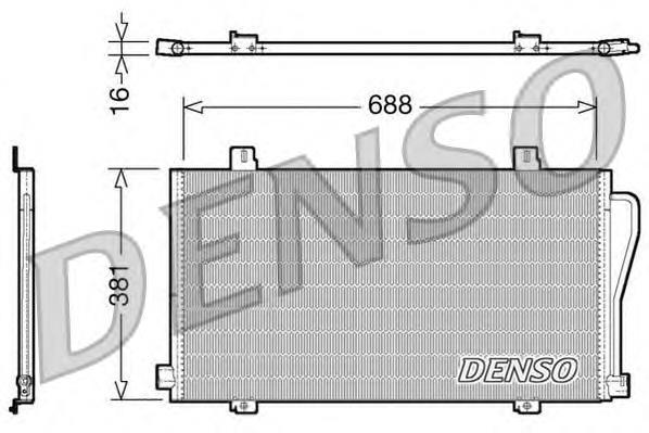 Конденсатор кондиціонера Denso DCN23017 ціна, від 75.44 USD