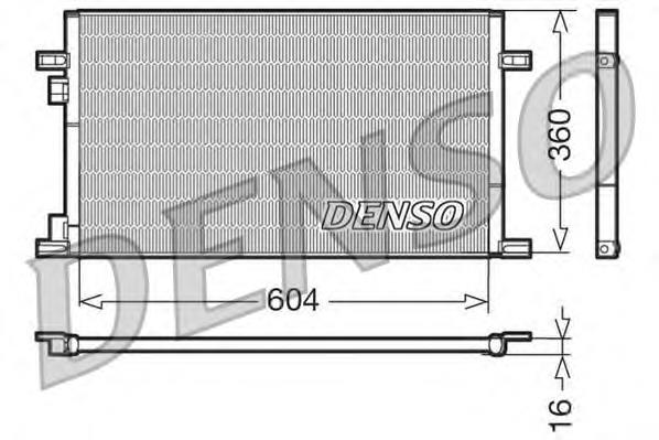 Радіатор кондиціонера DCN23019 Denso