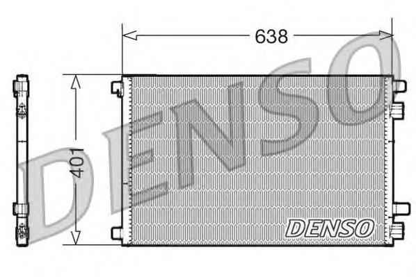 Радіатор кондиціонера DCN23012 Denso