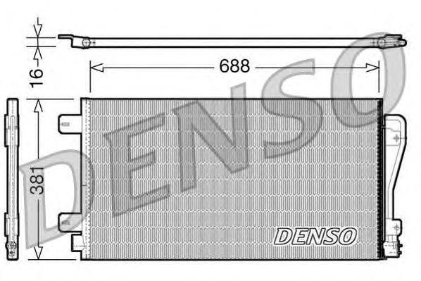 Конденсатор кондиціонера Denso DCN23014 ціна, від 54.48 USD