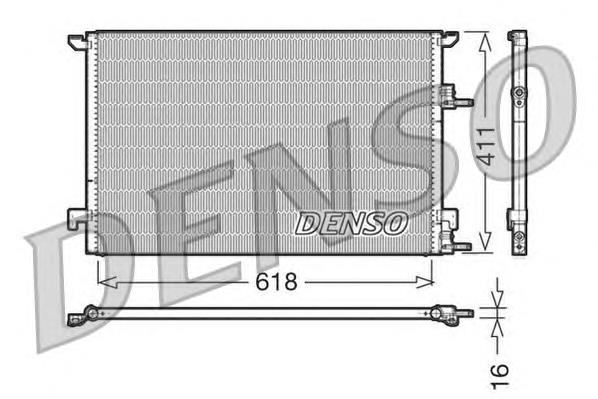 Радіатор кондиціонера DCN25001 Denso