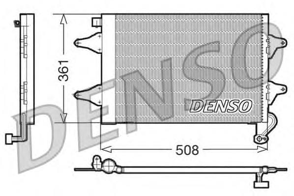 Конденсатор кондиціонера Denso DCN27004 ціна, від 66.92 USD