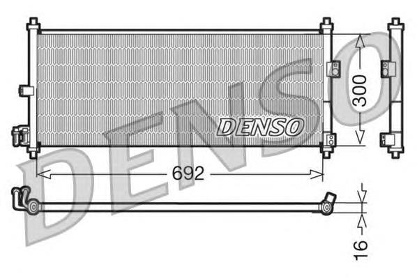 Радіатор охолодження кондиціонера Denso DCN46011