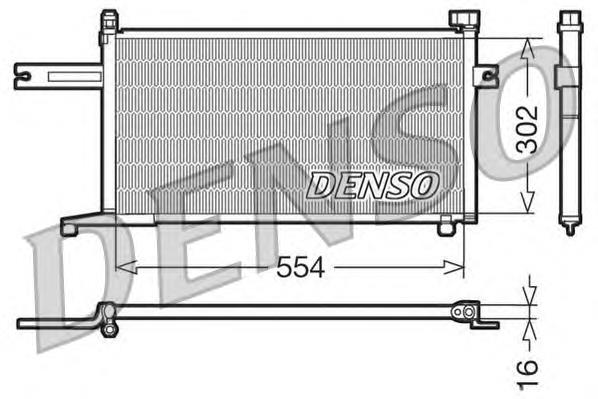 Радіатор кондиціонера DCN46005 Denso