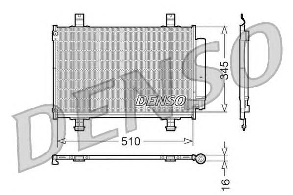 Радіатор кондиціонера DCN47010 Denso
