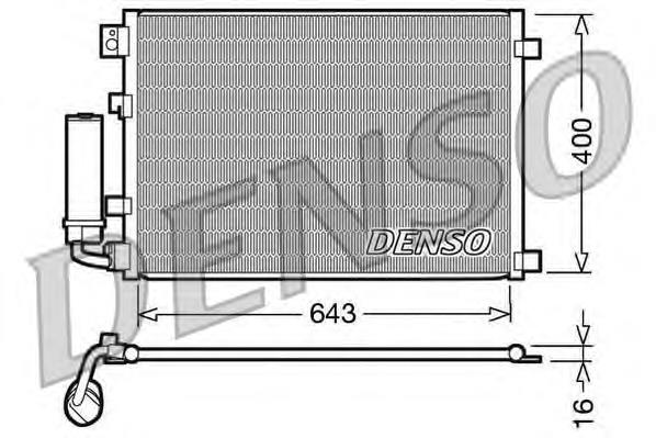 Купити DCN46002 Denso Радіатор системи охолодження кондиціонера