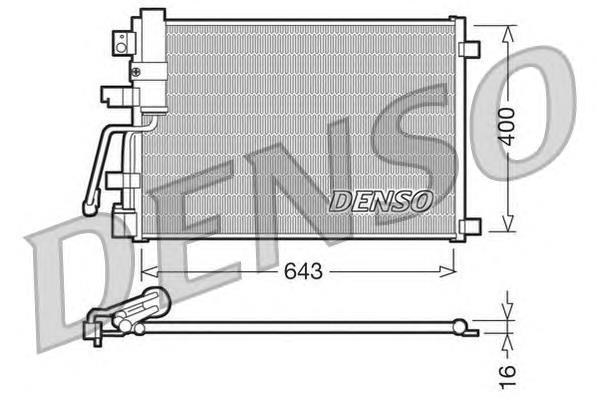 Купити DCN46003 Denso Радіатор системи охолодження кондиціонера