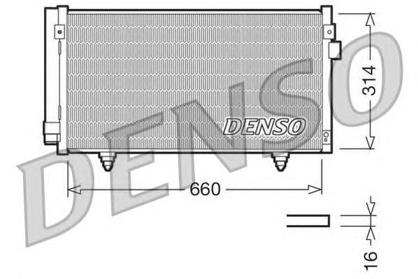 Радіатор охолодження кондиціонера Denso DCN36003
