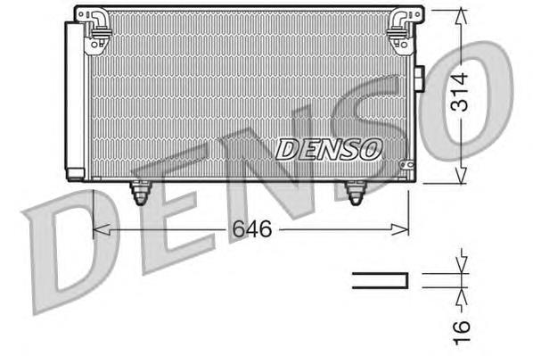 Радіатор кондиціонера DCN36001 Denso