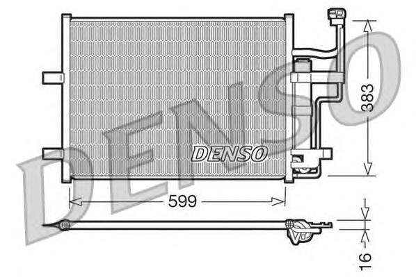 Купити DCN44003 Denso Радіатор системи охолодження кондиціонера
