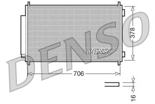 Купити DCN40002 Denso Радіатор системи охолодження кондиціонера