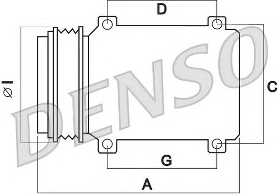 Компресор кондиціонера DCP50015 Denso