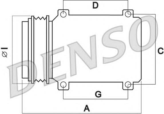 DCP45005 Denso компресор кондиціонера
