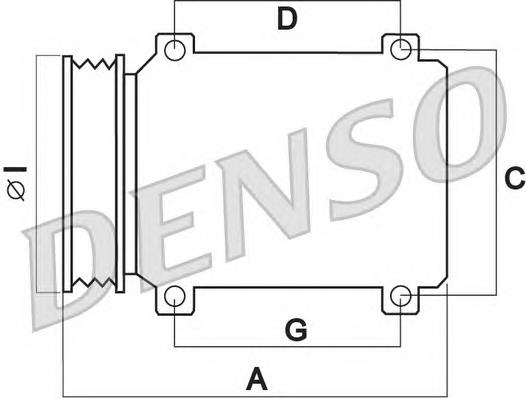Компресор кондиціонера DCP50300 Denso