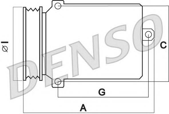 DCP17075 Denso компресор кондиціонера