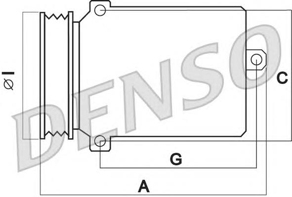 DCP17103 Denso Компресор холодоагенту