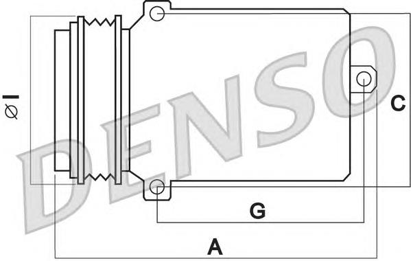 DCP24004 Denso Компресор холодоагенту