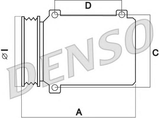 Компресор кондиціонера DCP21011 Denso