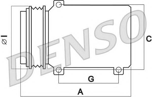 DCP02044 Denso Компресор холодоагенту