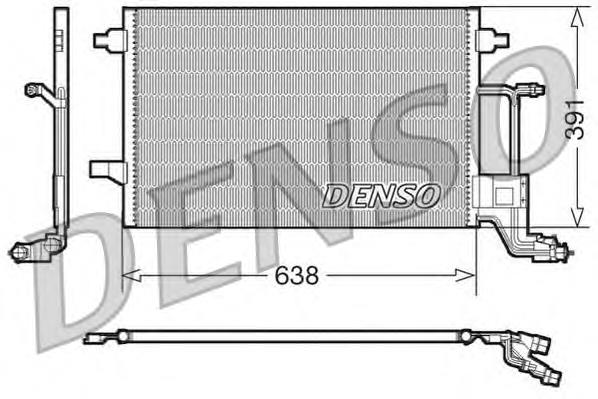 Купити DCN02014 Denso Радіатор системи охолодження кондиціонера
