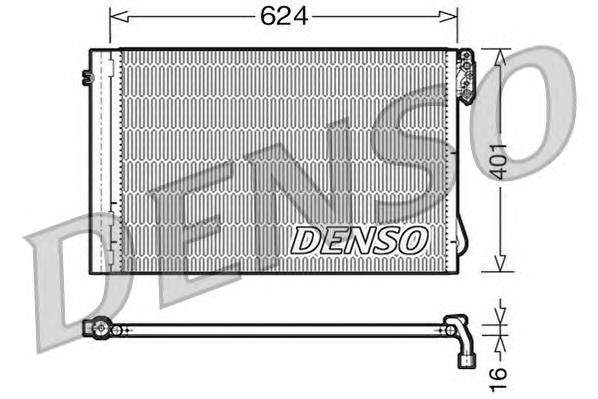 Купити DCN05011 Denso Радіатор системи охолодження кондиціонера