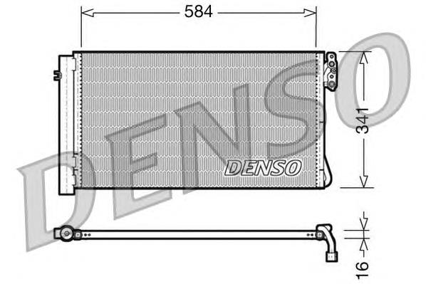 Радіатор охолодження кондиціонера Denso DCN05012
