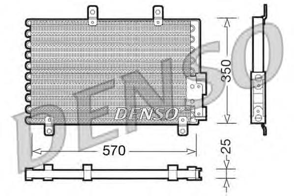 DCN01001 Denso радіатор кондиціонера