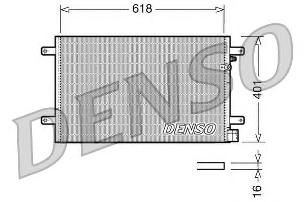 Радіатор кондиціонера DCN02006 Denso