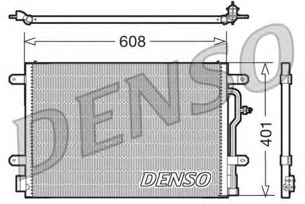 Купити DCN02012 Denso Радіатор системи охолодження кондиціонера