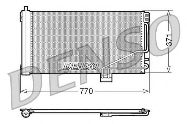Радіатор охолодження кондиціонера Denso DCN17014