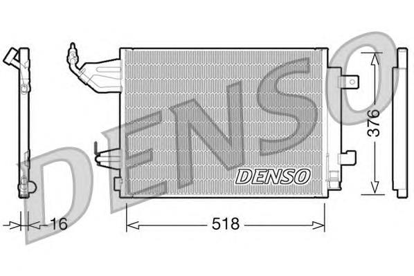 Купити DCN16001 Denso Радіатор системи охолодження кондиціонера