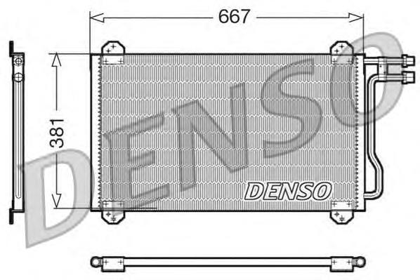 Радіатор кондиціонера DCN17055 Denso