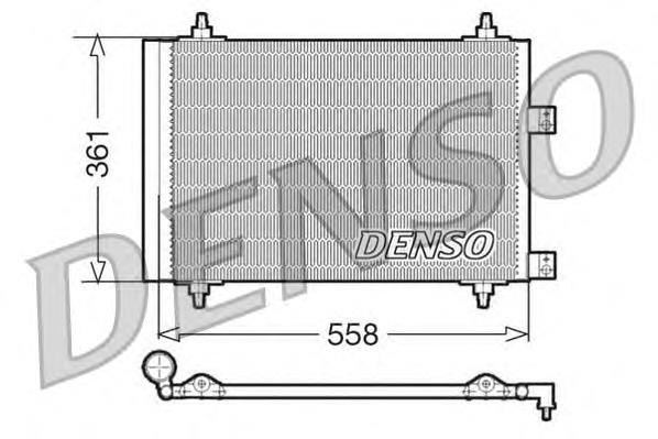 Конденсатор кондиціонера Denso DCN21016 ціна, від 74.95 USD